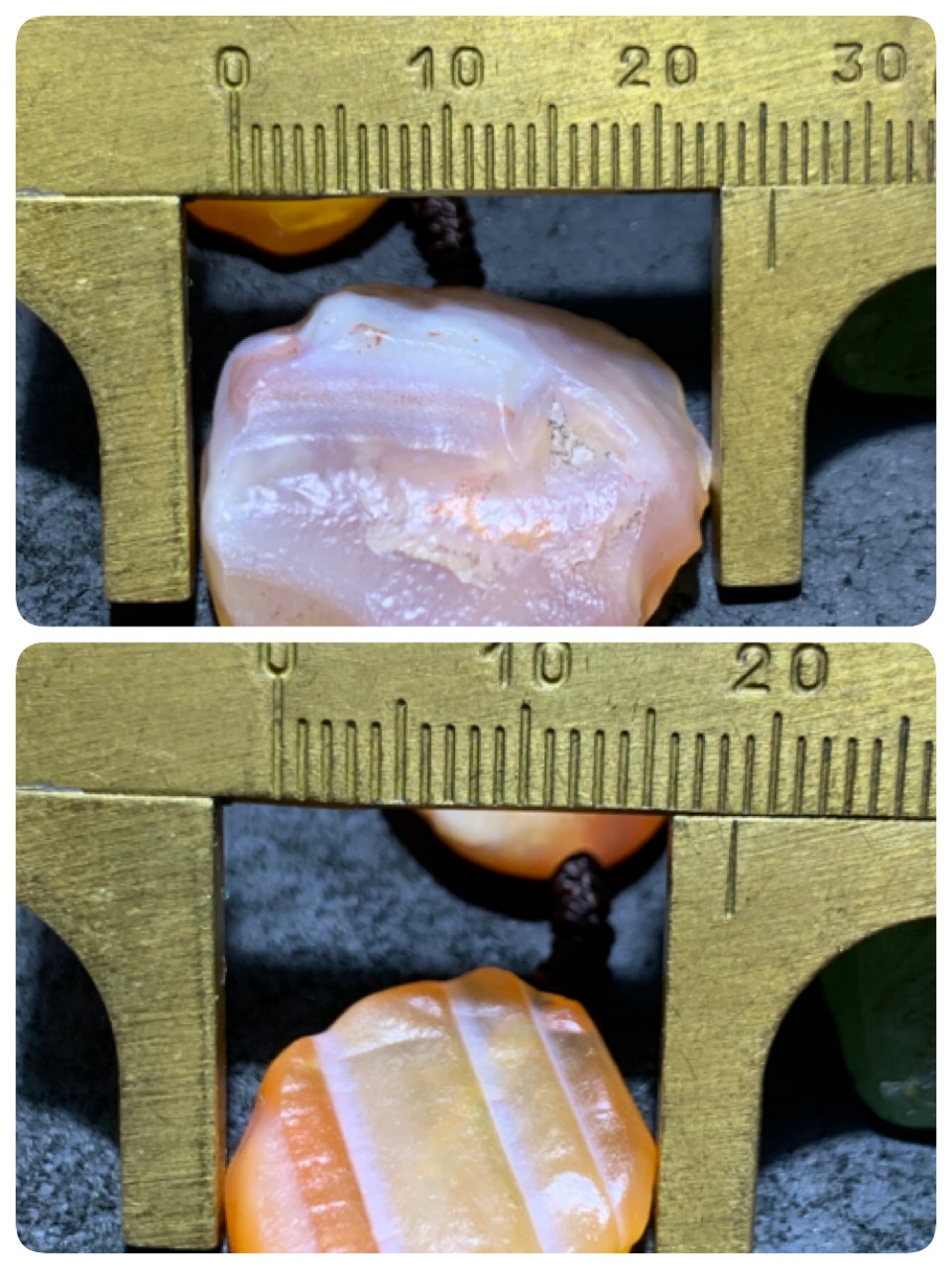 精美戈壁大颗粒樱桃红玛瑙原石项链一条！