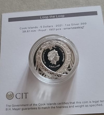 【币将精彩】世界钱币拍卖拍卖（2026-4-28） 库克2021年摩天轮双面高浮雕银币