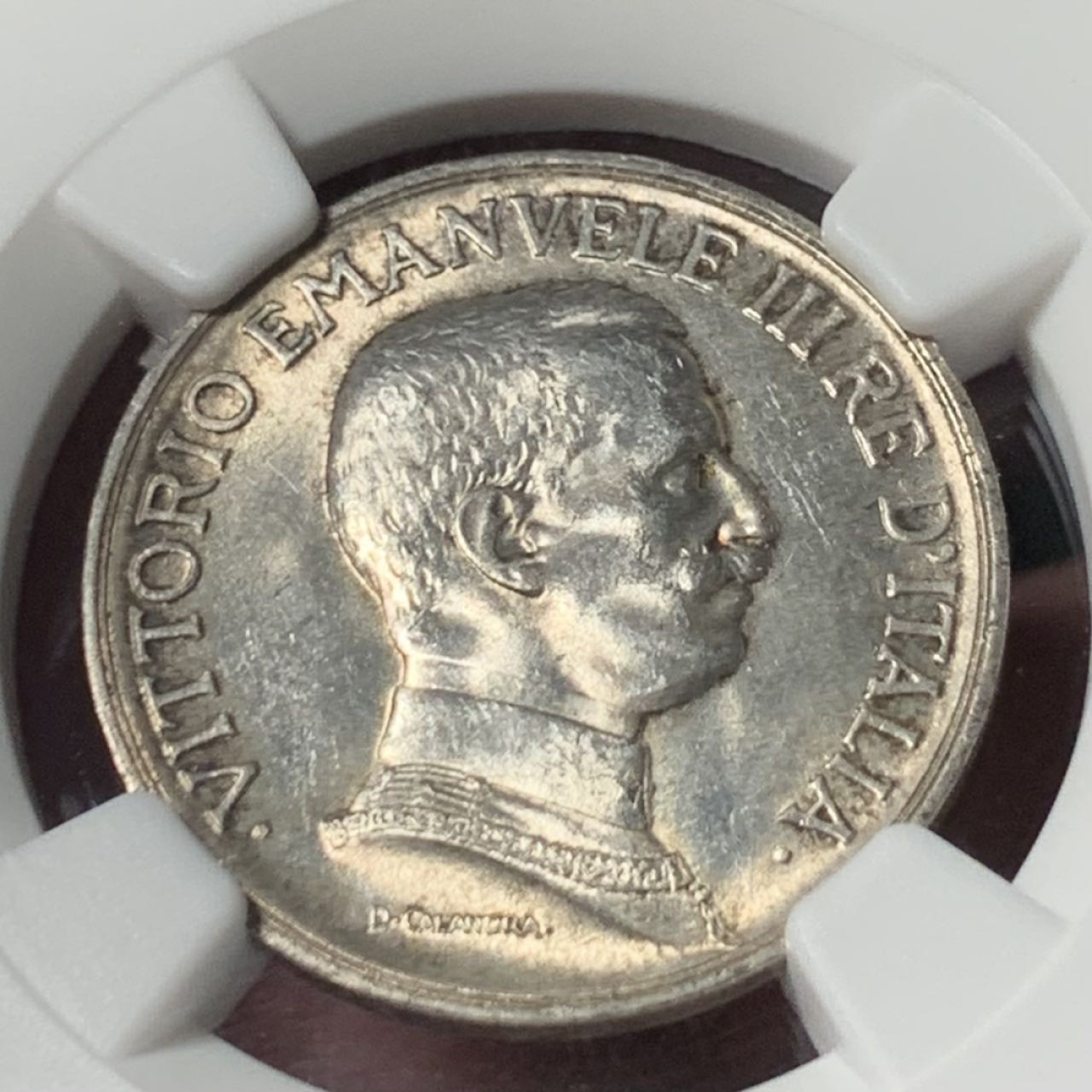 紫瑗钱币——第285期拍卖 意大利 1917年 马拉车 1里拉 银币 NGC MS63