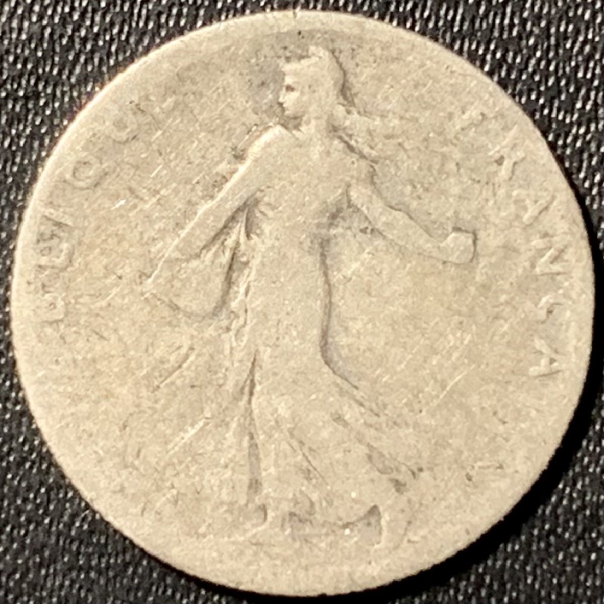 紫瑗钱币——第285期拍卖 法国 1900年 播种女神 50分 2.5克 0.835银