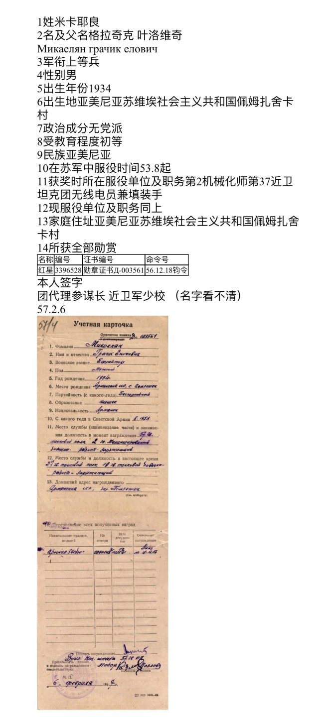 大猫徽章拍卖第227期 红星勋章 匈牙利事件 档案齐全