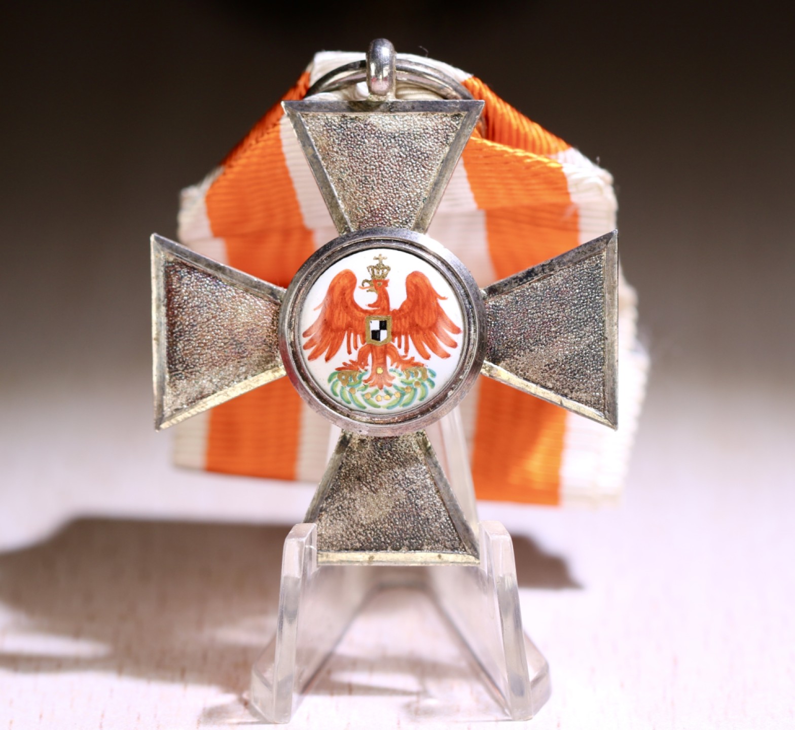 大猫徽章拍卖第227期 德国普鲁士四级红鹰勋章 一战时期 完美品质