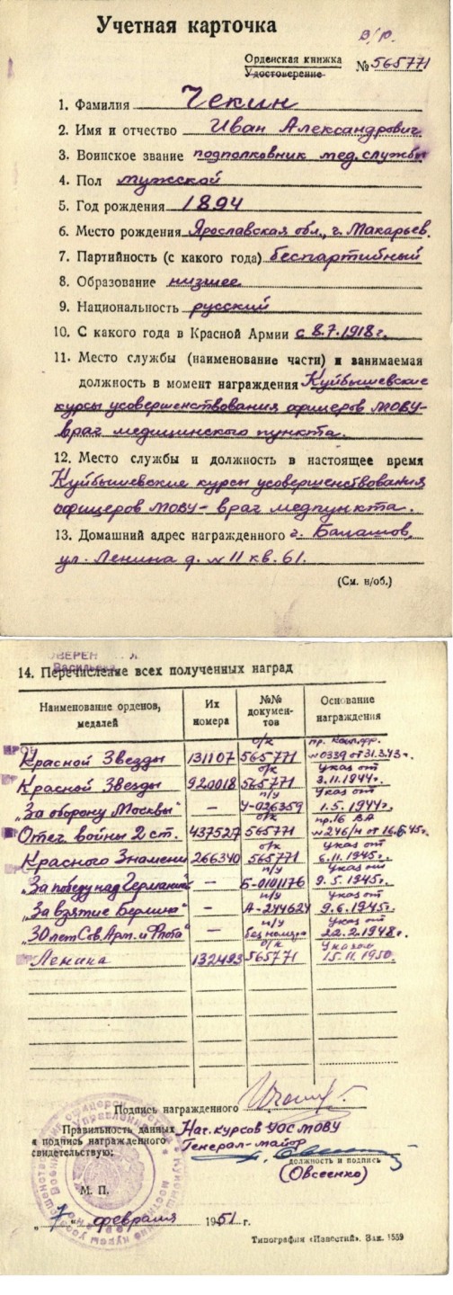 大猫徽章拍卖第227期 苏联红旗勋章1⃣️ 档案全 服役