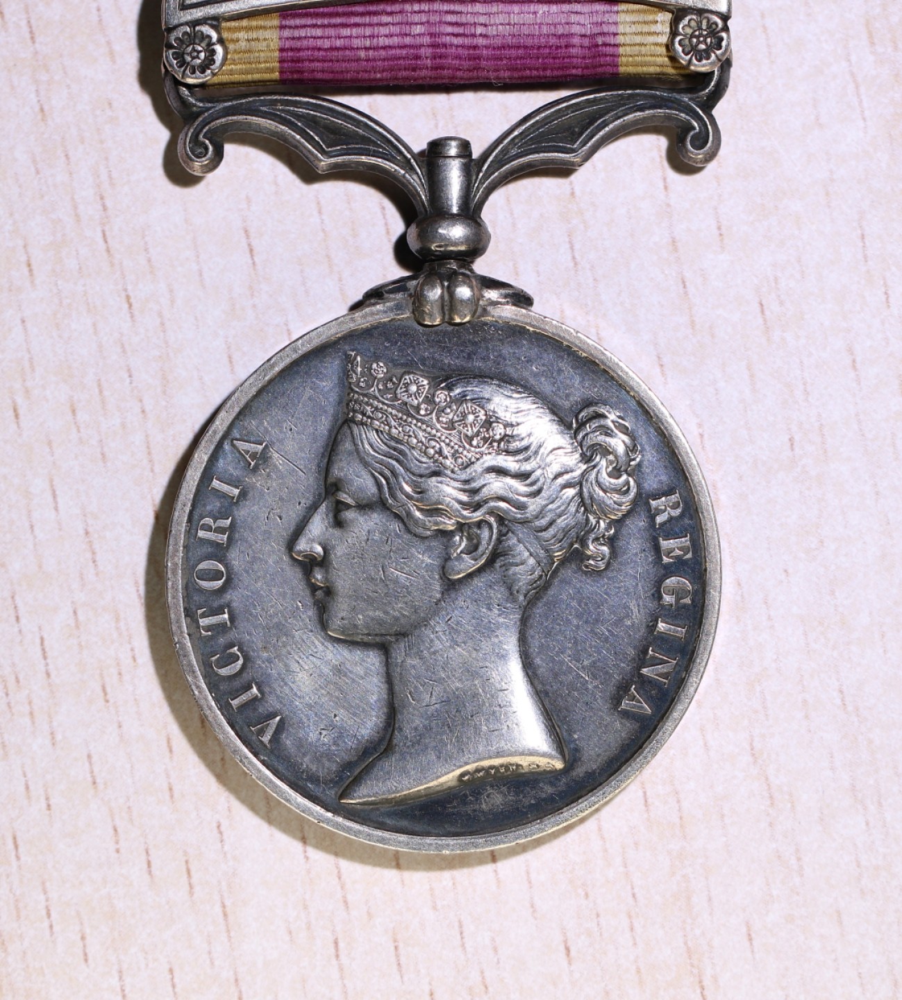 大猫徽章拍卖第227期 勿忘国耻 英国第二次鸦片战争奖章2⃣️ 带广州1857勋条 