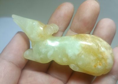 玉器，邮票，老照片杂项 - 老玉老鼠高古玉岫玉鼠来宝挂件玉佩古玉手把件