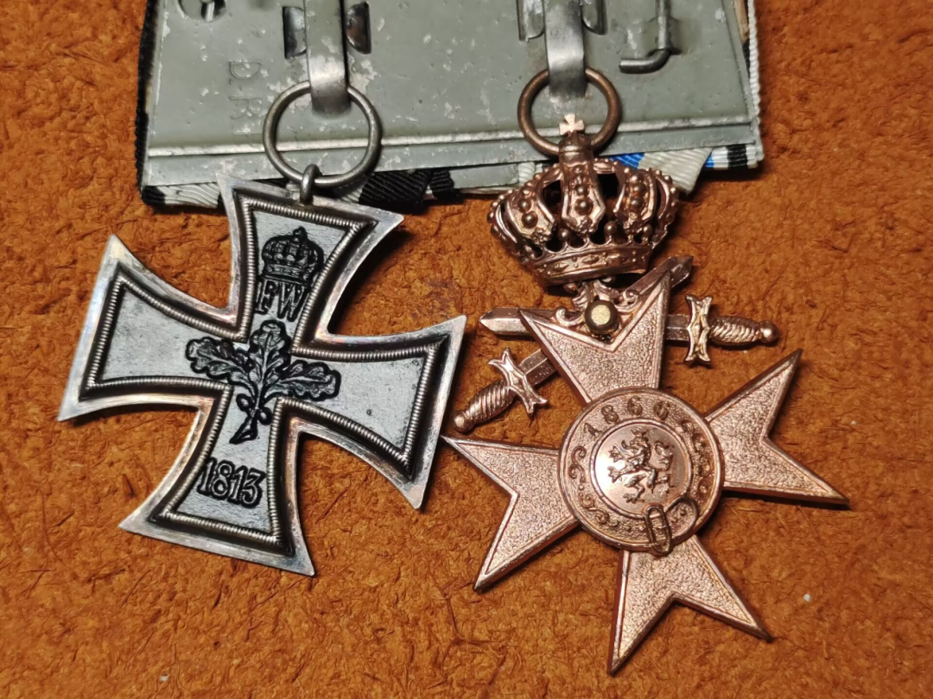 老威廉第二次麦稀奇拍卖 帝德二级铁十字+剑冠MVK3二联排 二铁SW厂标 整体好品
