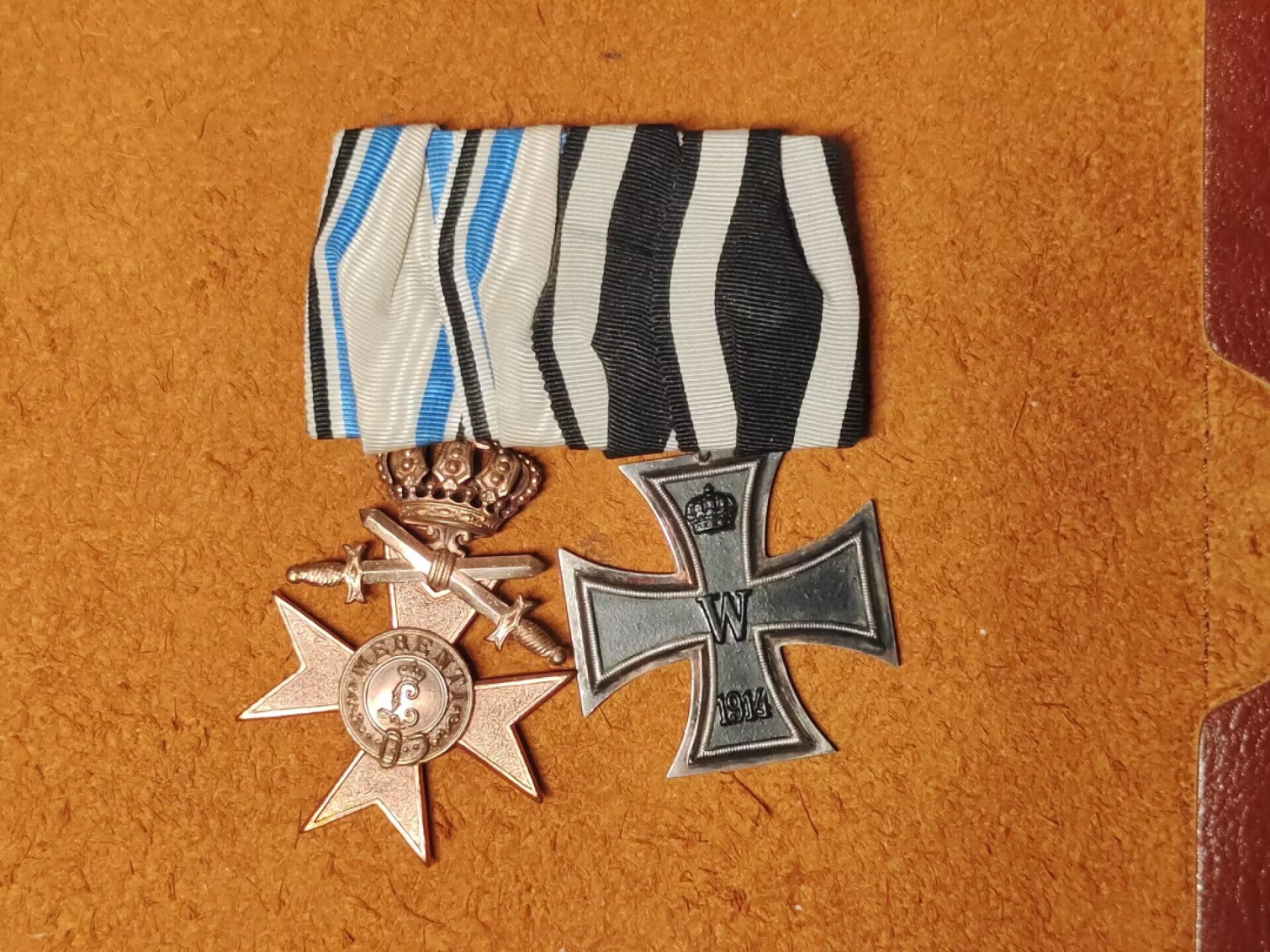 老威廉第二次麦稀奇拍卖 帝德二级铁十字+剑冠MVK3二联排 二铁SW厂标 整体好品