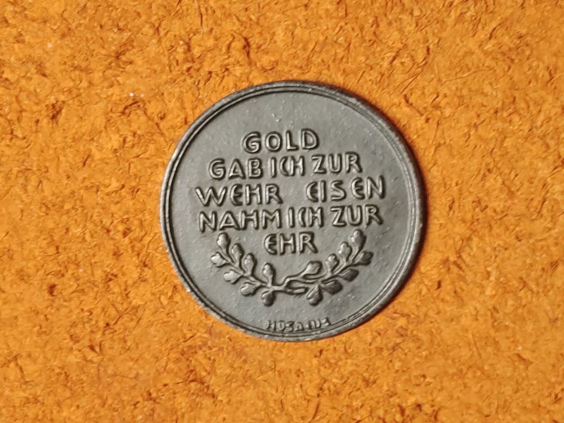 老威廉第二次麦稀奇拍卖 帝德1916年捐金为铁纪念章，好品