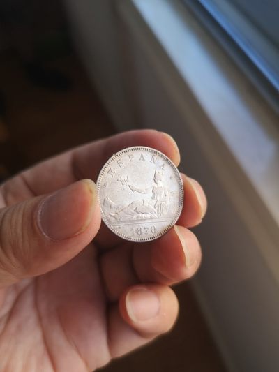 长老汇第12场新老银币拍卖 - 1870西班牙拿花2比塞塔银币
