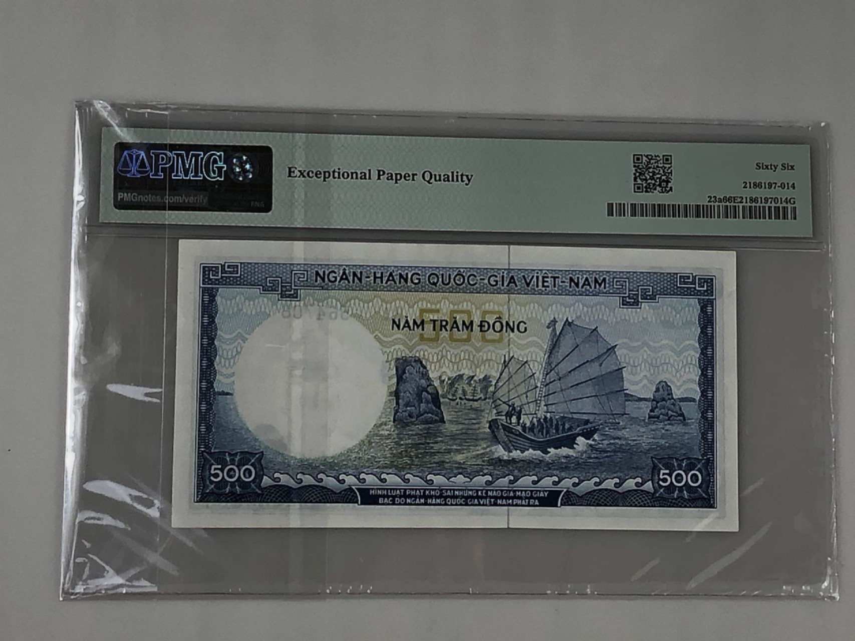 【三泉🏦Quan Se】拍卖第十五期⚖️ 【PMG66EPQ】南越1966年500盾