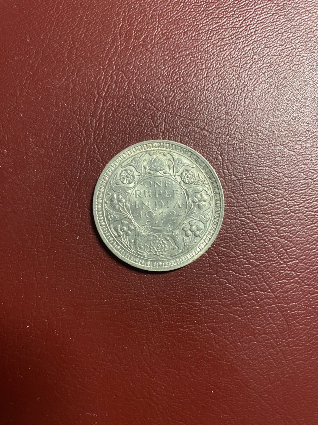 硬币专场10 英属印度 1卢比银币 1942