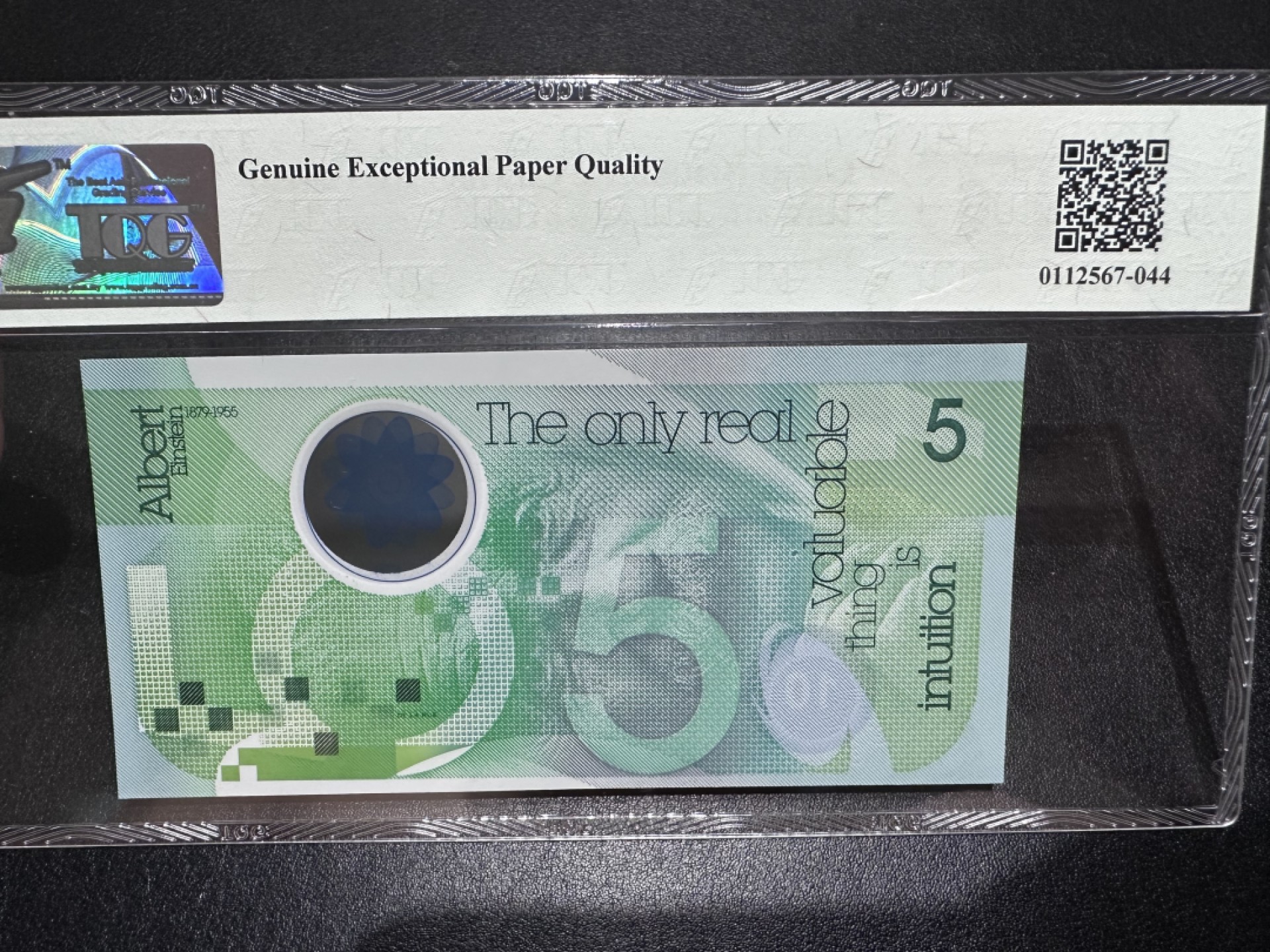 《外钞收藏家》第二百八十六期（连拍第三场） 2010年德纳罗 测试钞 TQG评级