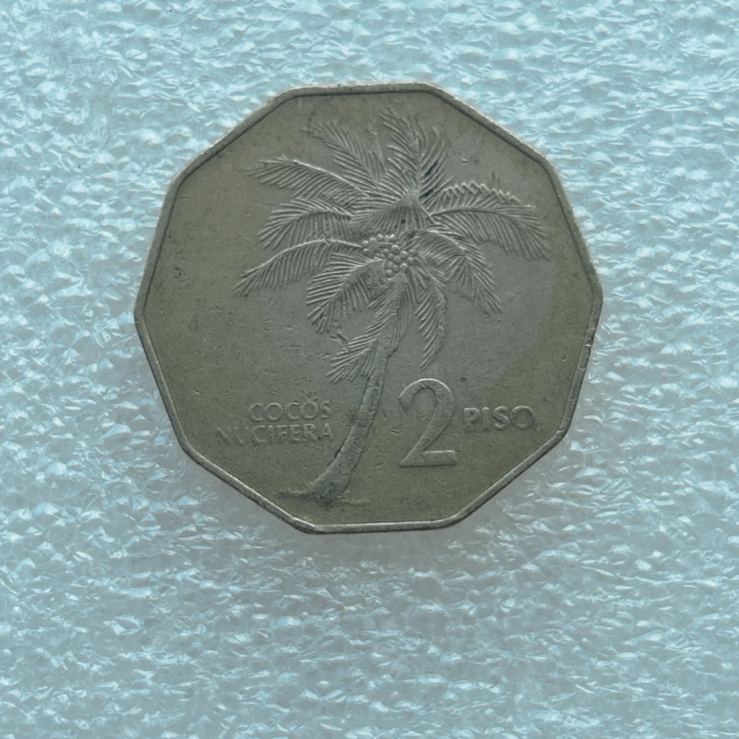 全场一元起拍 世界钱币散币场 第二期 菲律宾1988年2比索硬币 椰子树