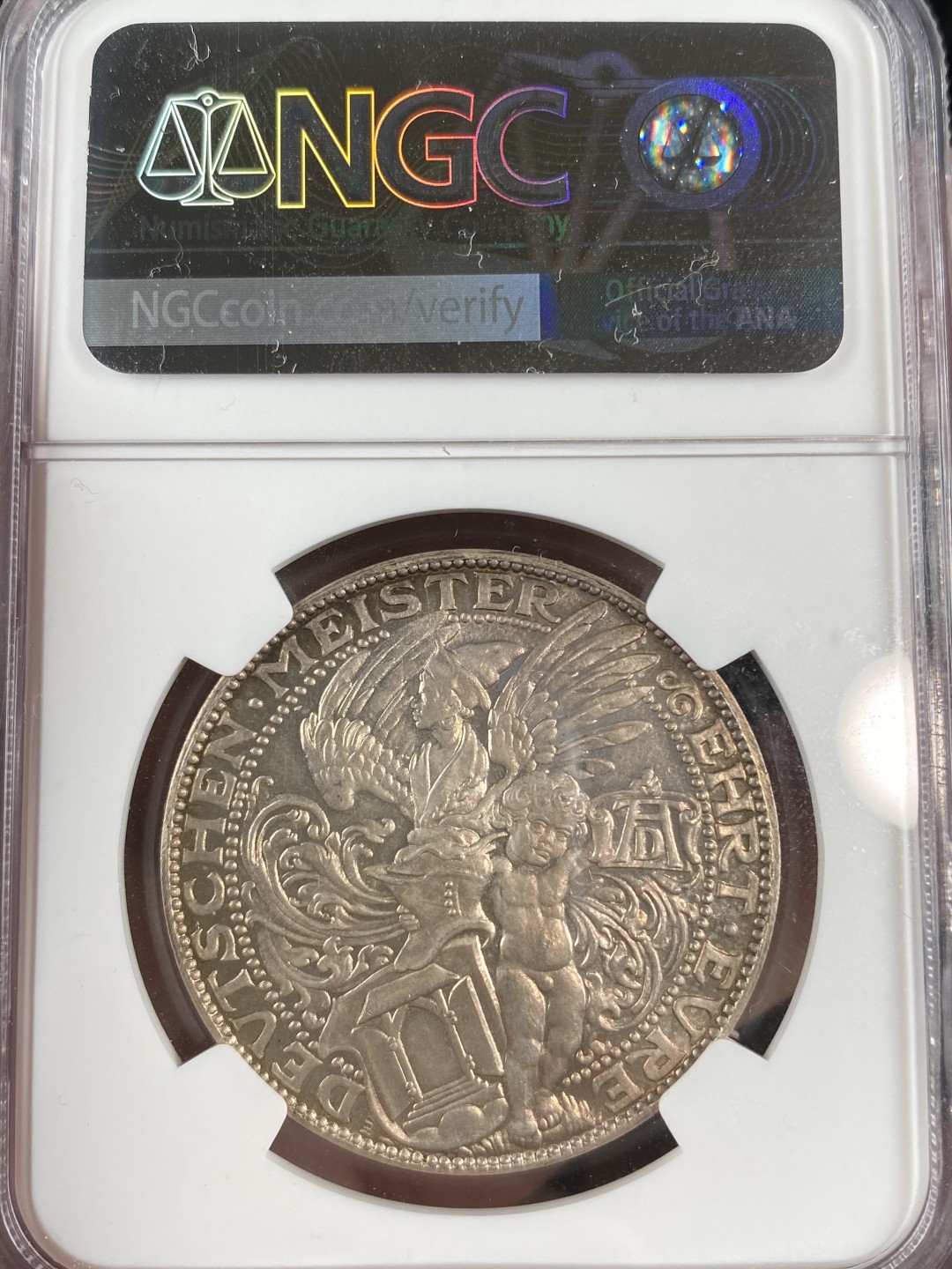 万国钱币拍卖第011期（视频直播专场） NGC MS64 1928年德国画家丢勒银章，卡尔哥茨设计