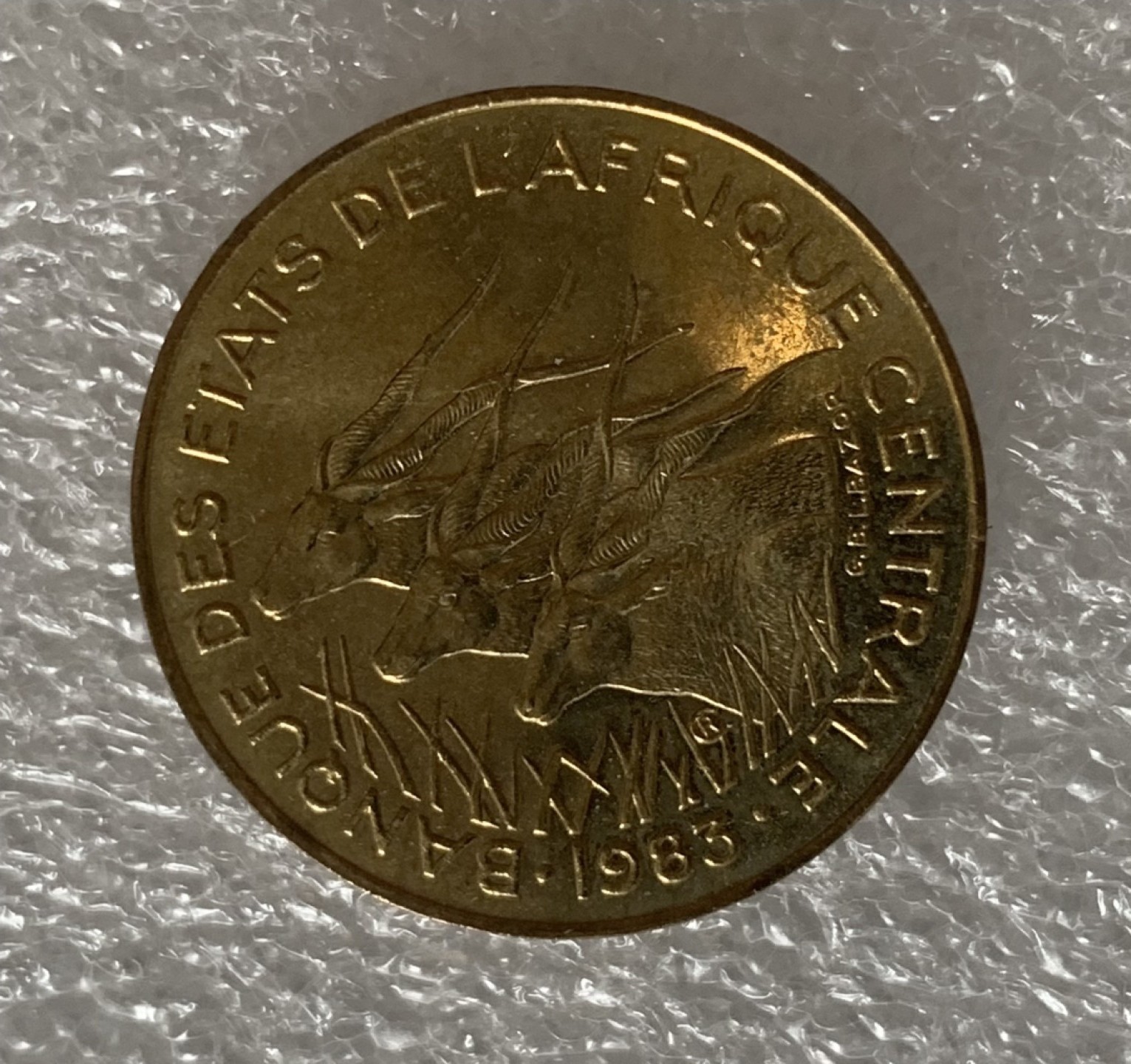 瓶子🏺第98期拍卖会  法属赤道非洲国家 喀麦隆1983年10法郎铜币