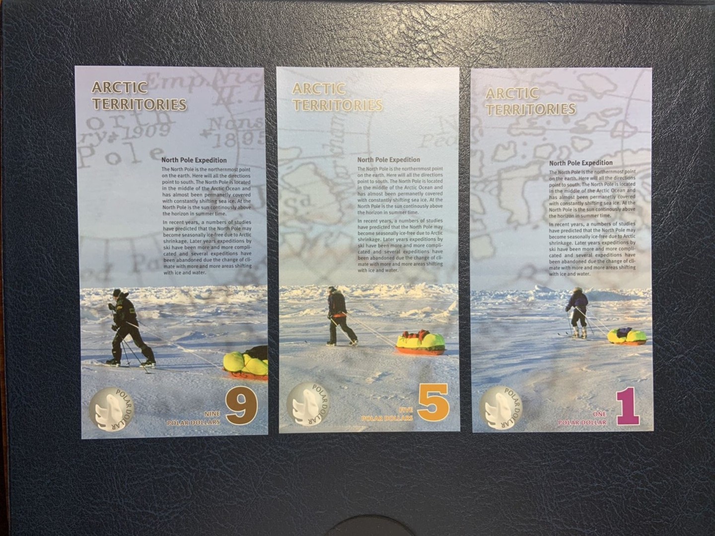 收藏联盟Quantum Auction 第270期拍卖 蜜月胜地-斐济 北极2013年1-9元 品相全新UNC 塑料币 