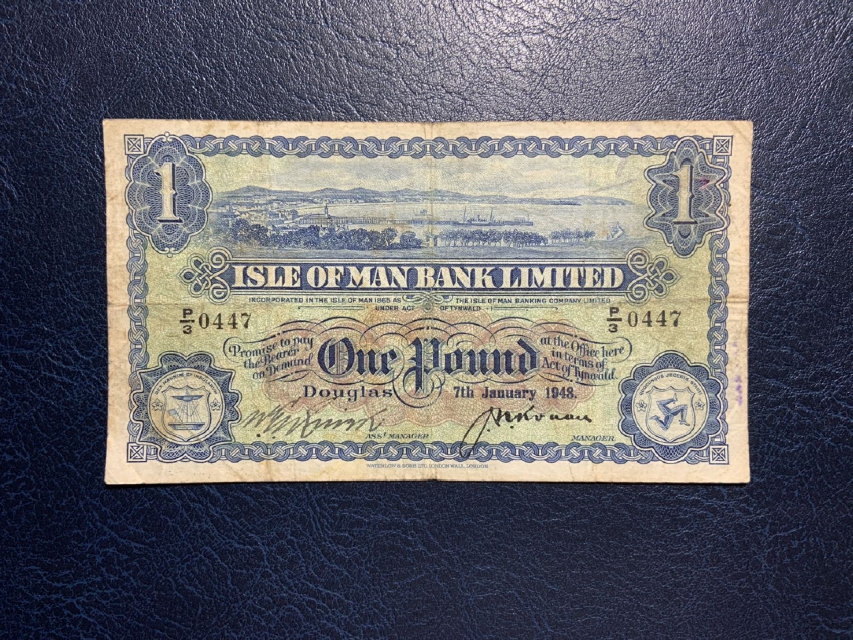 收藏联盟Quantum Auction 第270期拍卖 蜜月胜地-斐济 马恩岛1948年1镑 品相如图 非常稀少 纯手签名