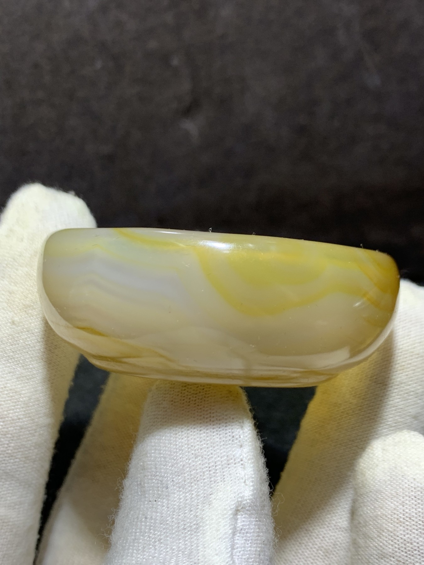 精美高玉化巴西玛瑙小碗一个