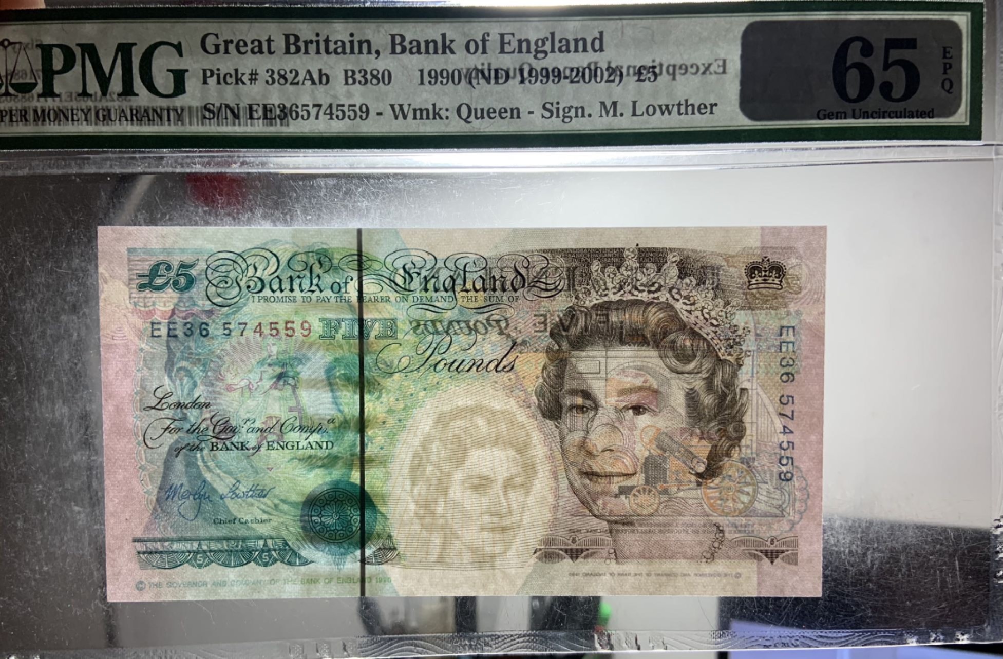 收藏联盟Quantum Auction 第270期拍卖 蜜月胜地-斐济 英国1999-2002年5镑 PMG65