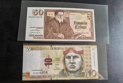 Triple S 第4期  - 2009秘鲁10索尔AA&1961冰岛50，全新UNC