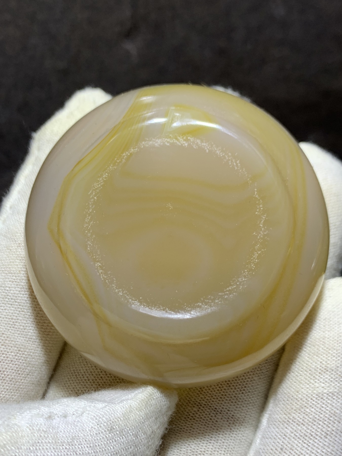 精美高玉化巴西玛瑙小碗一个