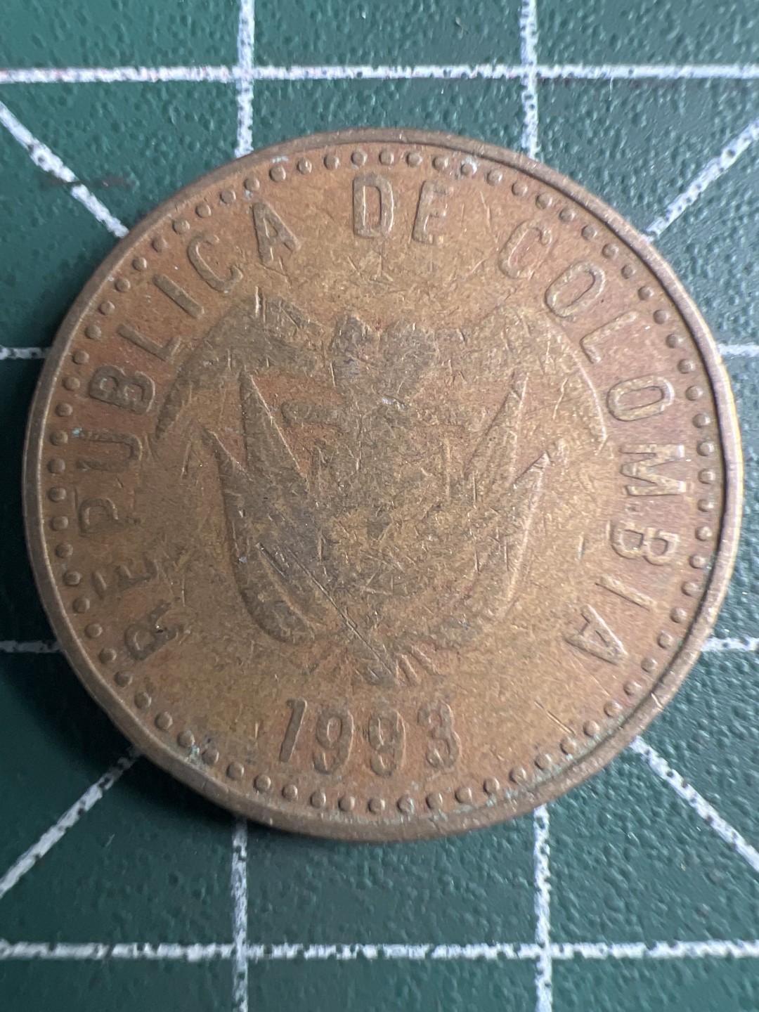 泡泡堂第347期  世界硬币 （无押金，捡漏，全场20包邮，偏远地区除外，接收代拍业务） 哥伦比亚100比索