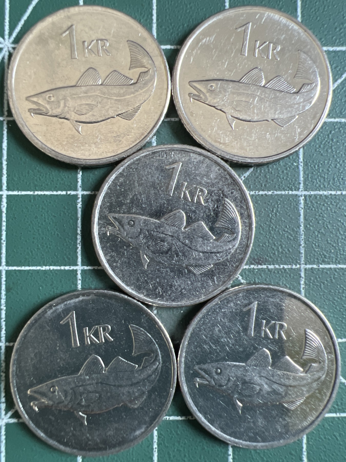 泡泡堂第349期  世界硬币 （无押金，捡漏，全场20包邮，偏远地区除外，接收代拍业务） 冰岛一克朗5枚