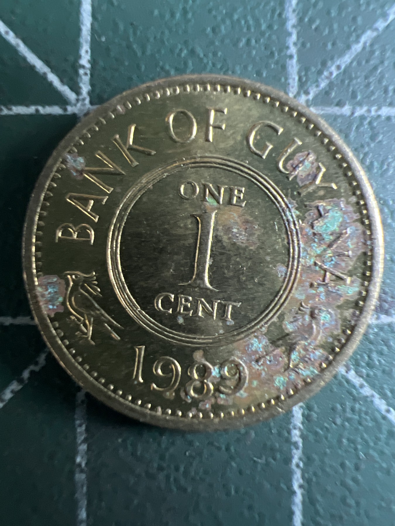 泡泡堂第349期  世界硬币 （无押金，捡漏，全场20包邮，偏远地区除外，接收代拍业务） 圭亚那一分