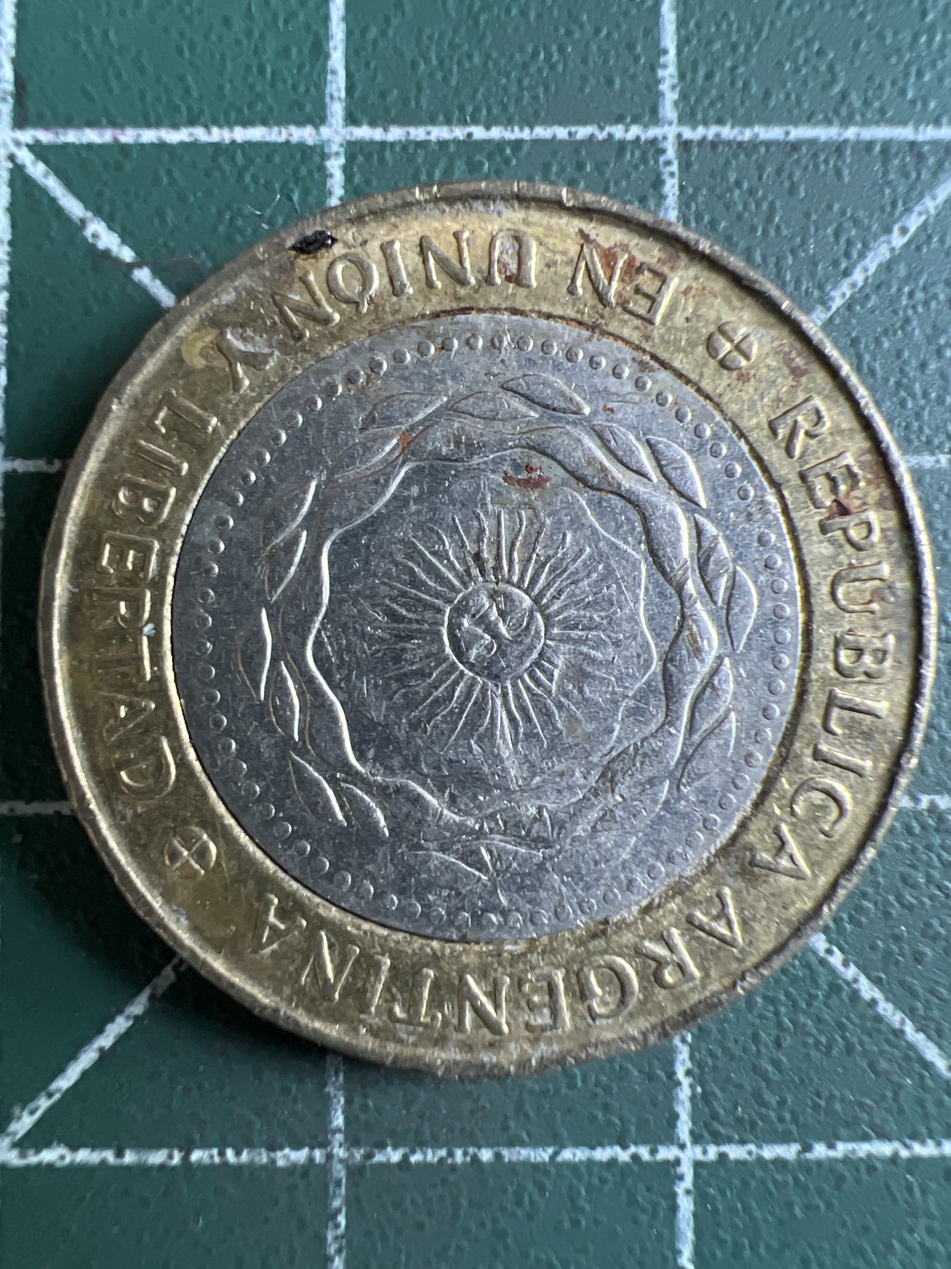 泡泡堂第349期  世界硬币 （无押金，捡漏，全场20包邮，偏远地区除外，接收代拍业务） 阿根廷2比索