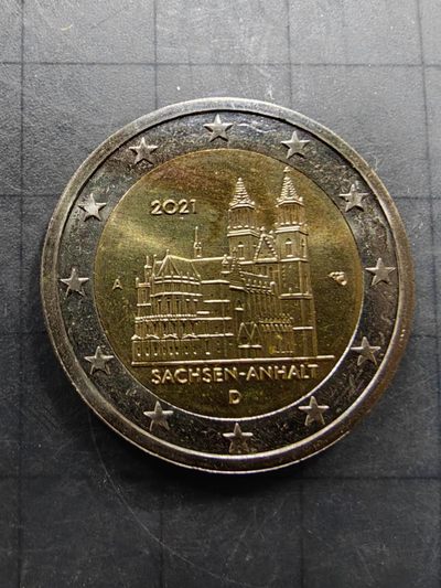 硬币 - 德国2欧-萨克森.马格德堡大教堂（卷拆品相）