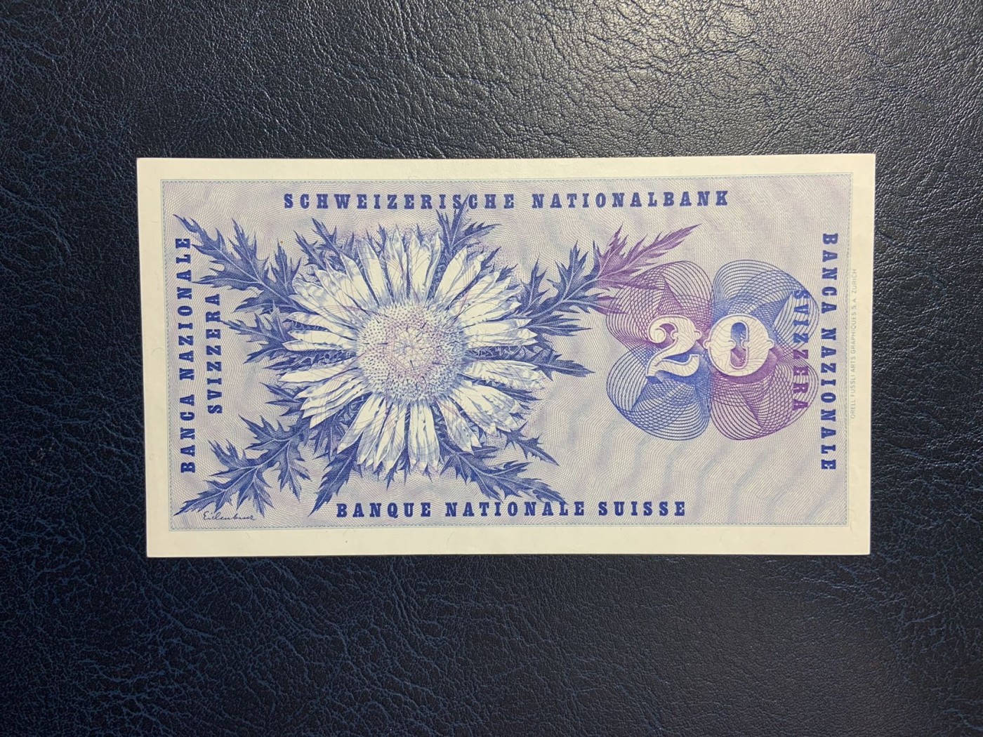 收藏联盟Quantum Auction 第271期拍卖  瑞士联邦1973年20法郎 品相AU