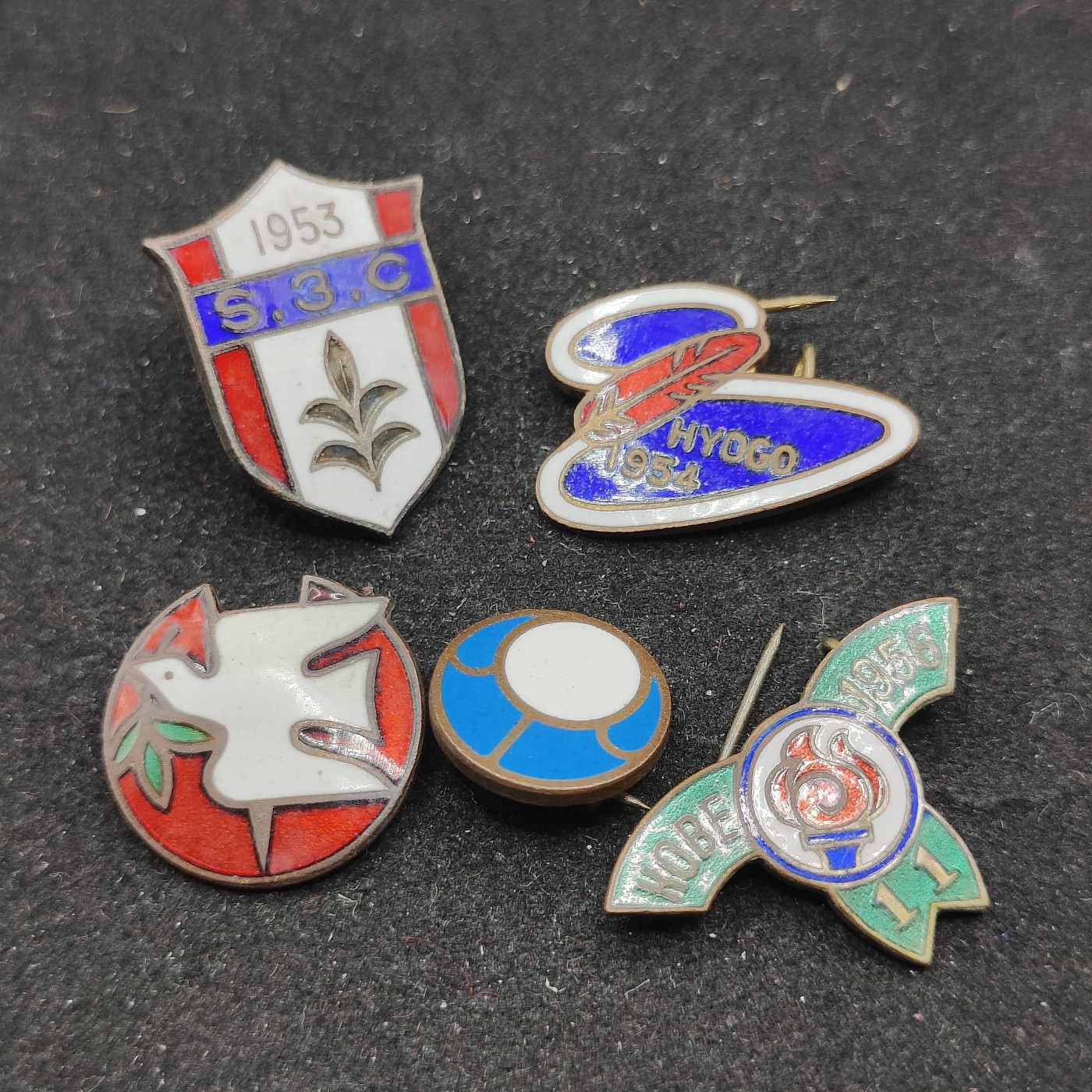 全场0元起拍 第70期 咸鱼国勋章拍卖专场 7月5日（周三）下午6：00开始 日本珐琅章五个