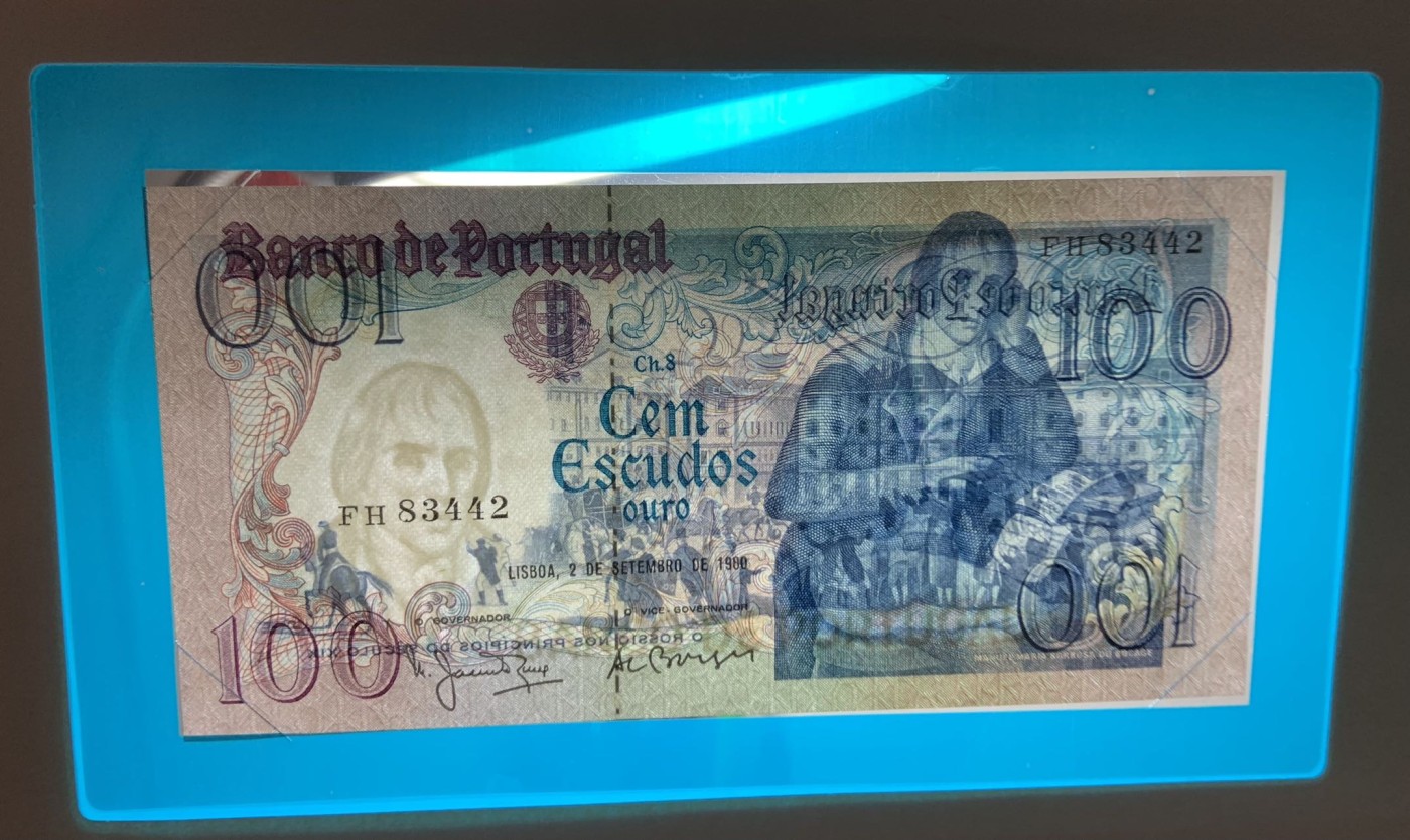 收藏联盟Quantum Auction 第271期拍卖  葡萄牙1980年100埃斯库多富兰克林邮币封 品相UNC 诗人博卡热