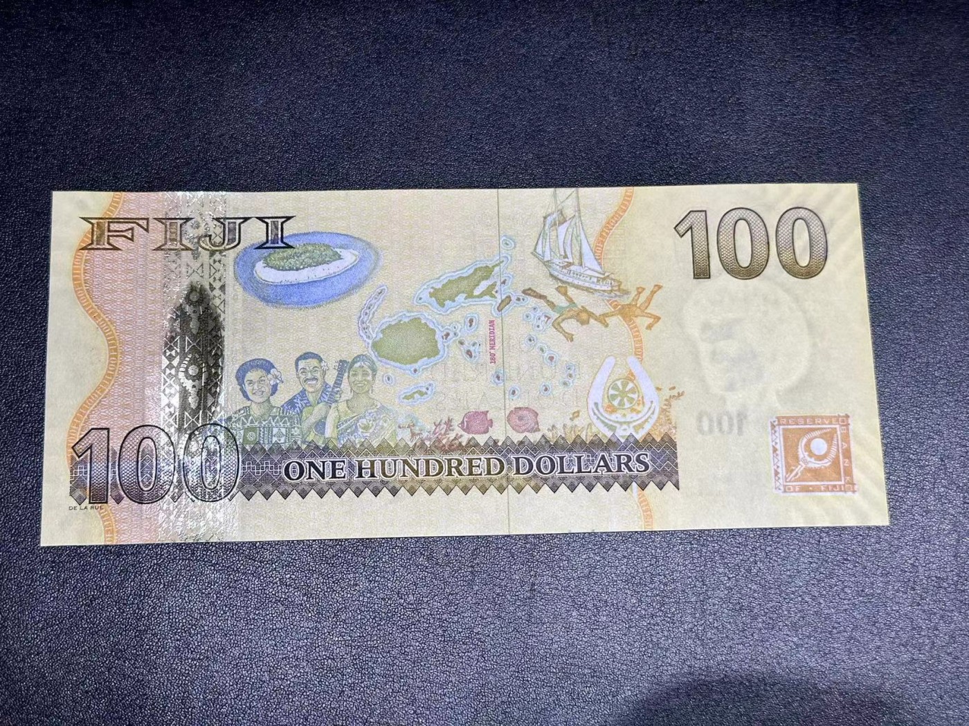 《外钞收藏家》第二百八十一期（连拍第一场） 2007年斐济女王版 100刀 全新UNC 无47