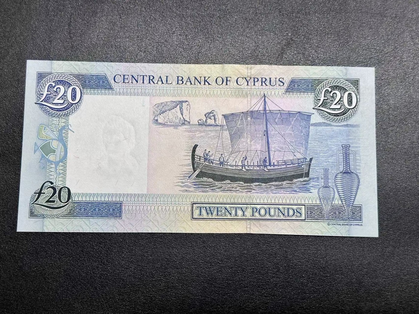 《外钞收藏家》第二百八十一期（连拍第一场） 2004年塞浦路斯20镑 全新UNC 无47