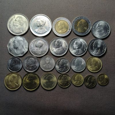 第六十八期 七月第二拍好品散币 - 7.2.11泰国好品大小面值，各种材质共23枚