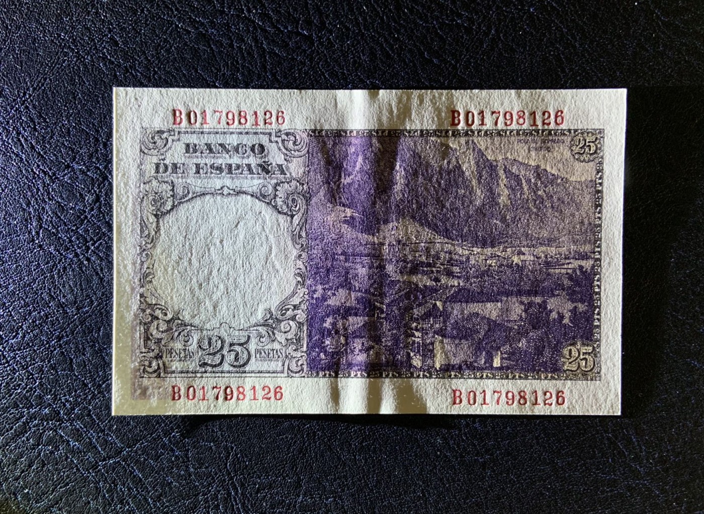 收藏联盟Quantum Auction 第271期拍卖  西班牙1946年25比塞塔 品相UNC-