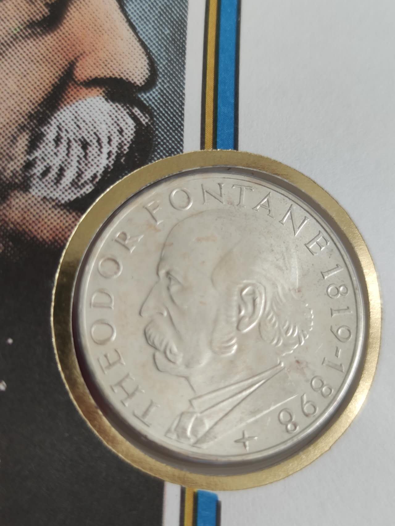 邮币封第四场 1969年德国台奥纳多5马克纪念银币邮币封