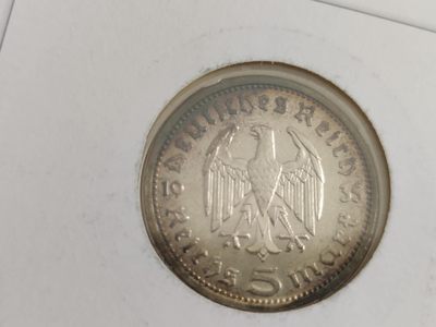 邮币封第四场 1935年德国兴登堡5马克银币邮币封