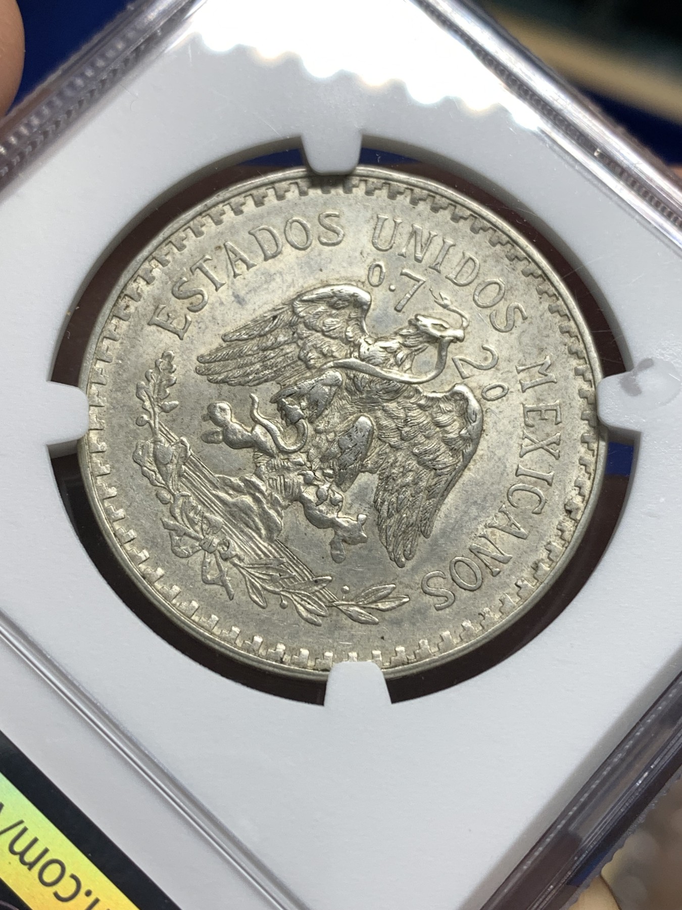 《竞宝斋》第179场-周日，周一2场 (全场包邮) NGC MS62 墨西哥1940年1比索银币