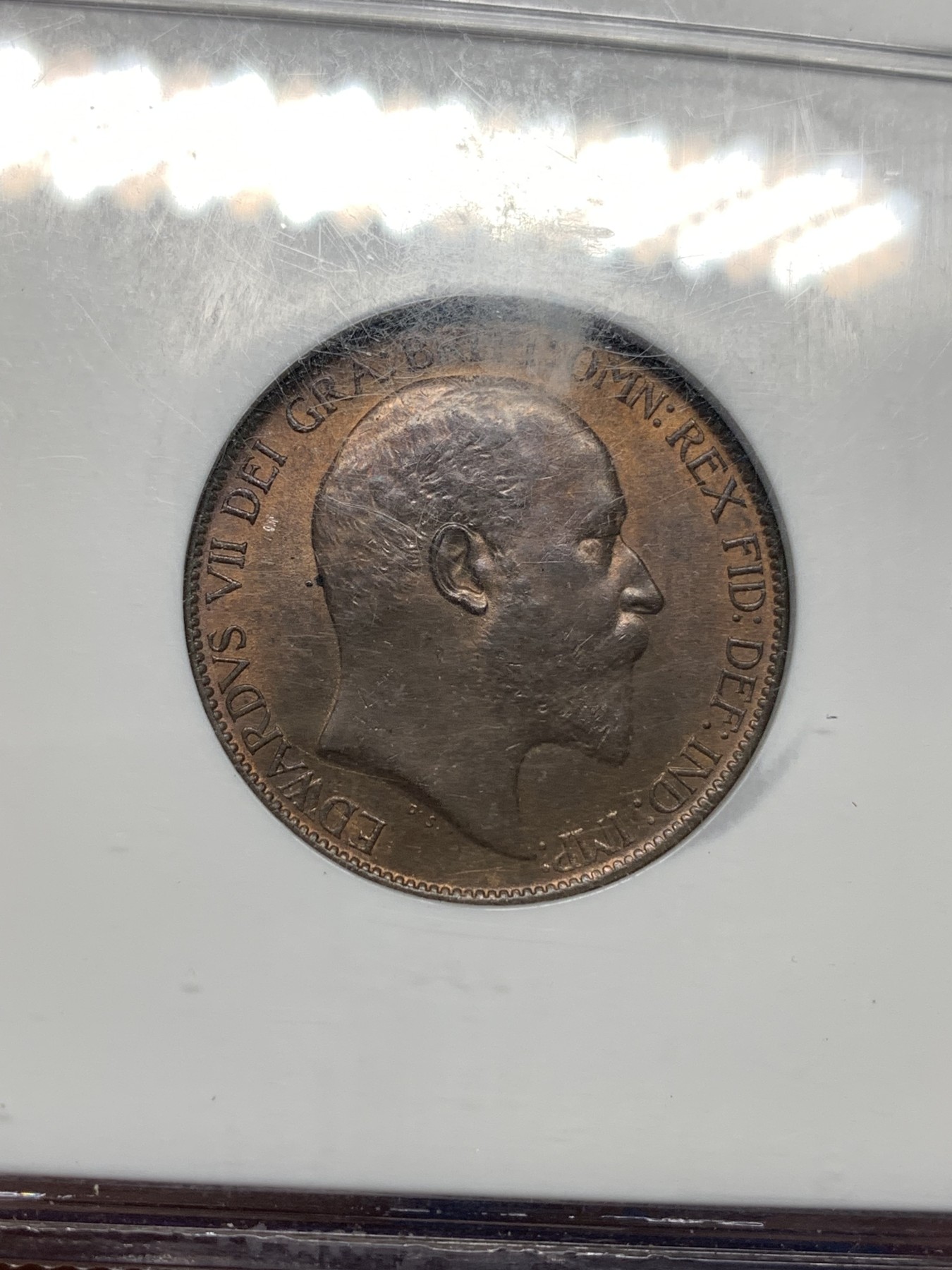 《竞宝斋》第179场-周日，周一2场 (全场包邮) NGC MS64BN 英国1910年 爱德华七世 1/2便士铜币