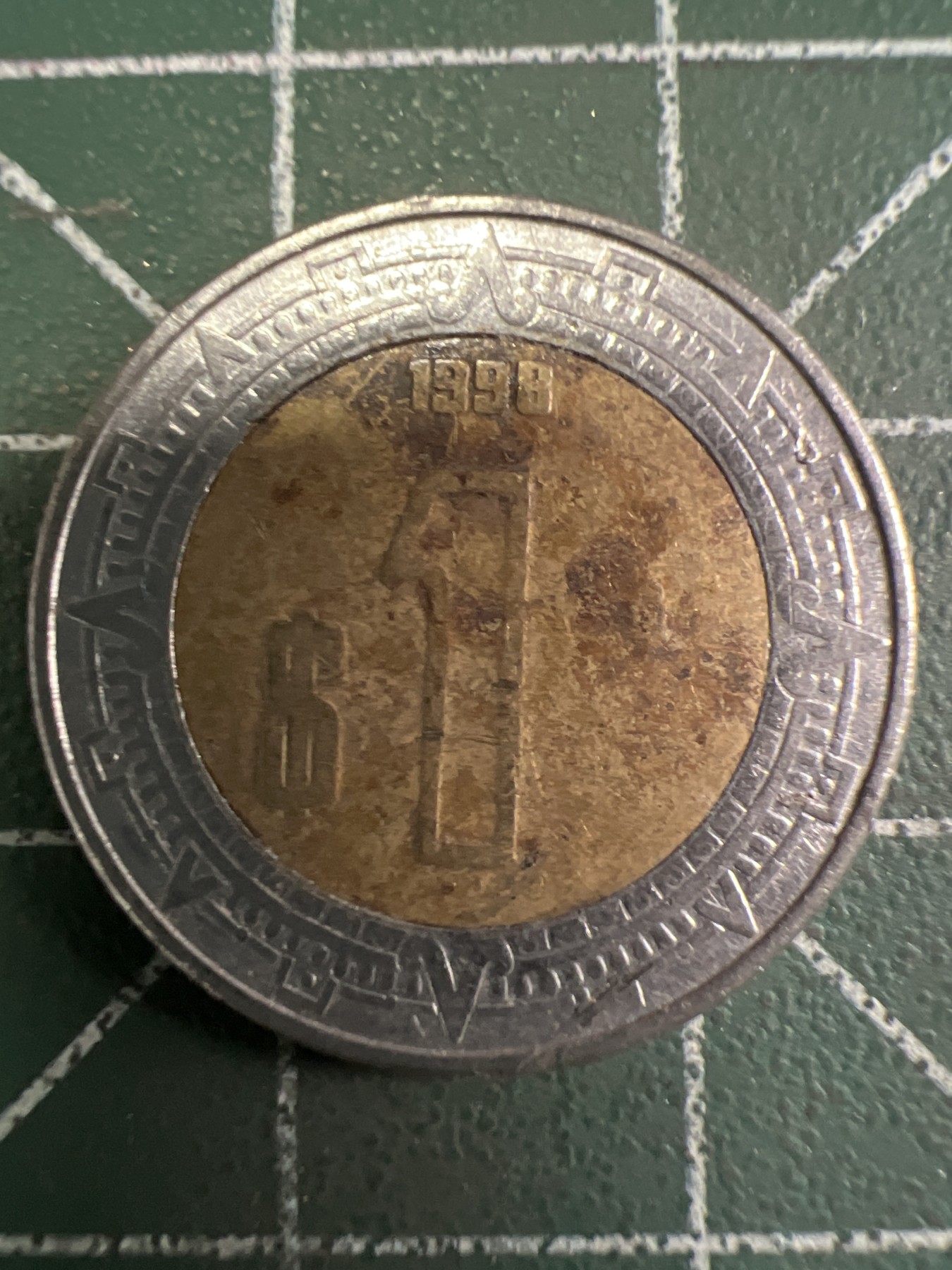 泡泡堂第350期  世界硬币 （无押金，捡漏，全场20包邮，偏远地区除外，接收代拍业务） 墨西哥1比索