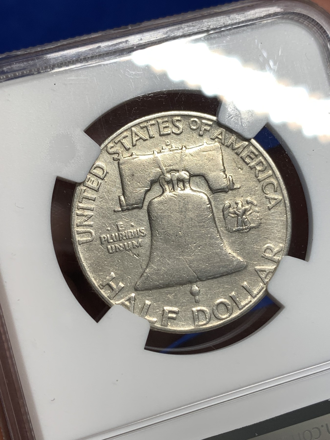 《竞宝斋》第179场-周日，周一2场 (全场包邮) NGC VF 美国 1952年 富兰克林 50分银币