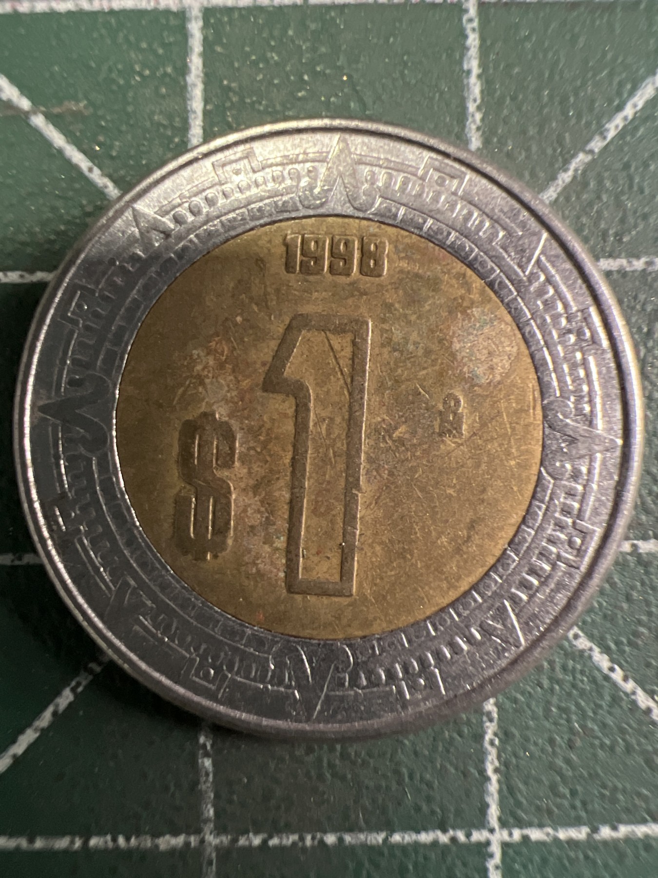 泡泡堂第353期  世界硬币 （无押金，捡漏，全场20包邮，偏远地区除外，接收代拍业务） 墨西哥双色币