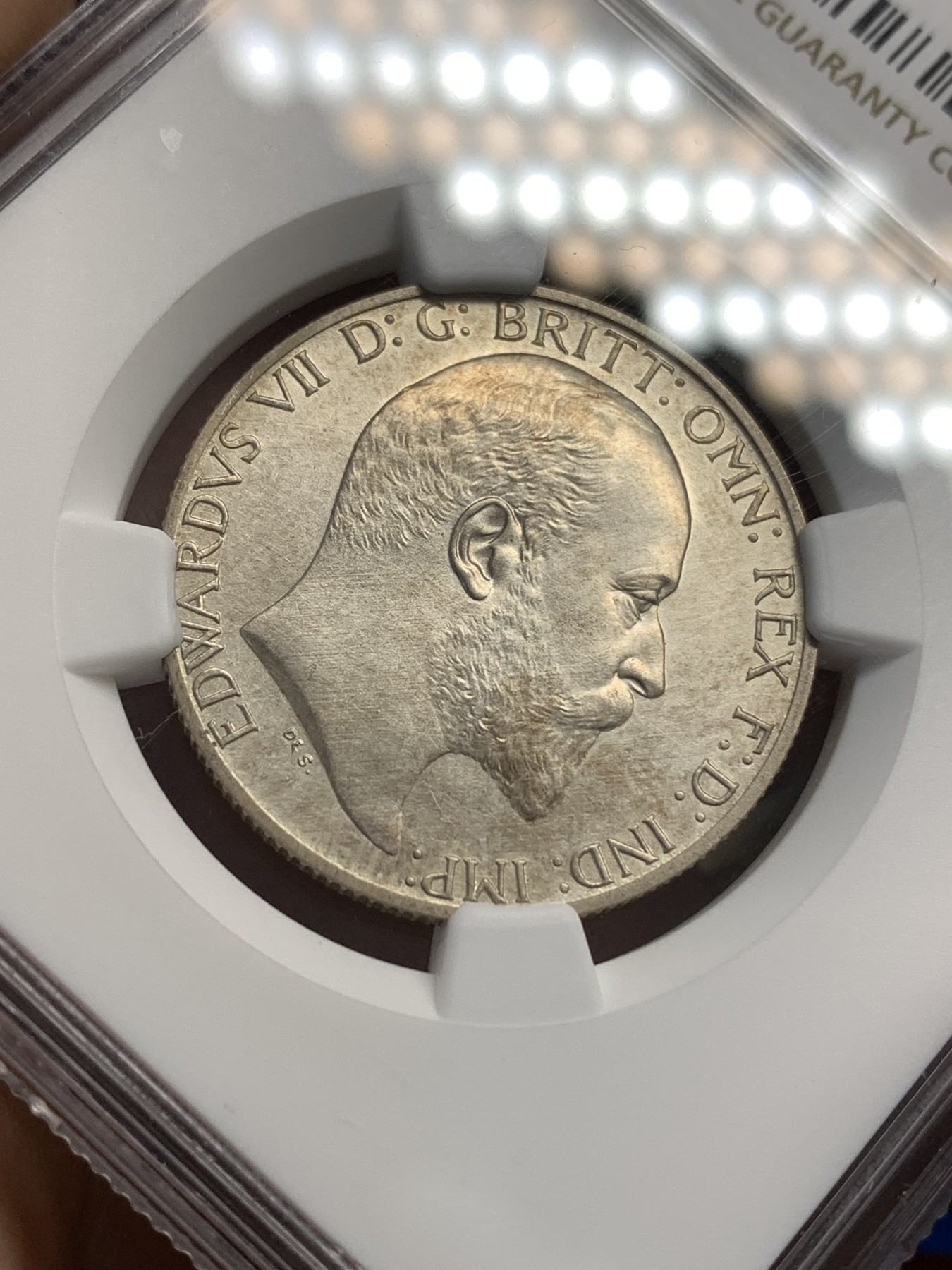 《竞宝斋》第179场-周日，周一2场 (全场包邮) NGC-PF61matte 英国 1902年 爱德华七世 2先令 海神先令，老味道，底板无痕