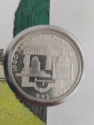 邮币封第四场 1993年德国波兹坦建城千年10马克银币邮币封