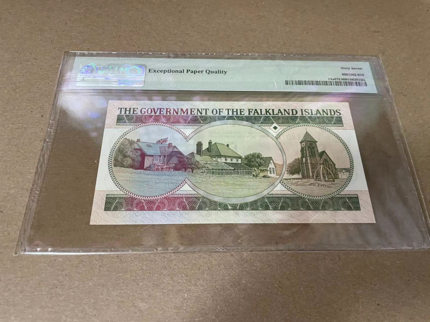 【Blue Auction】✨世界纸币精拍第341期——周日畅拍场 福克兰群岛 1986年10镑 PMG67EPQ 女王