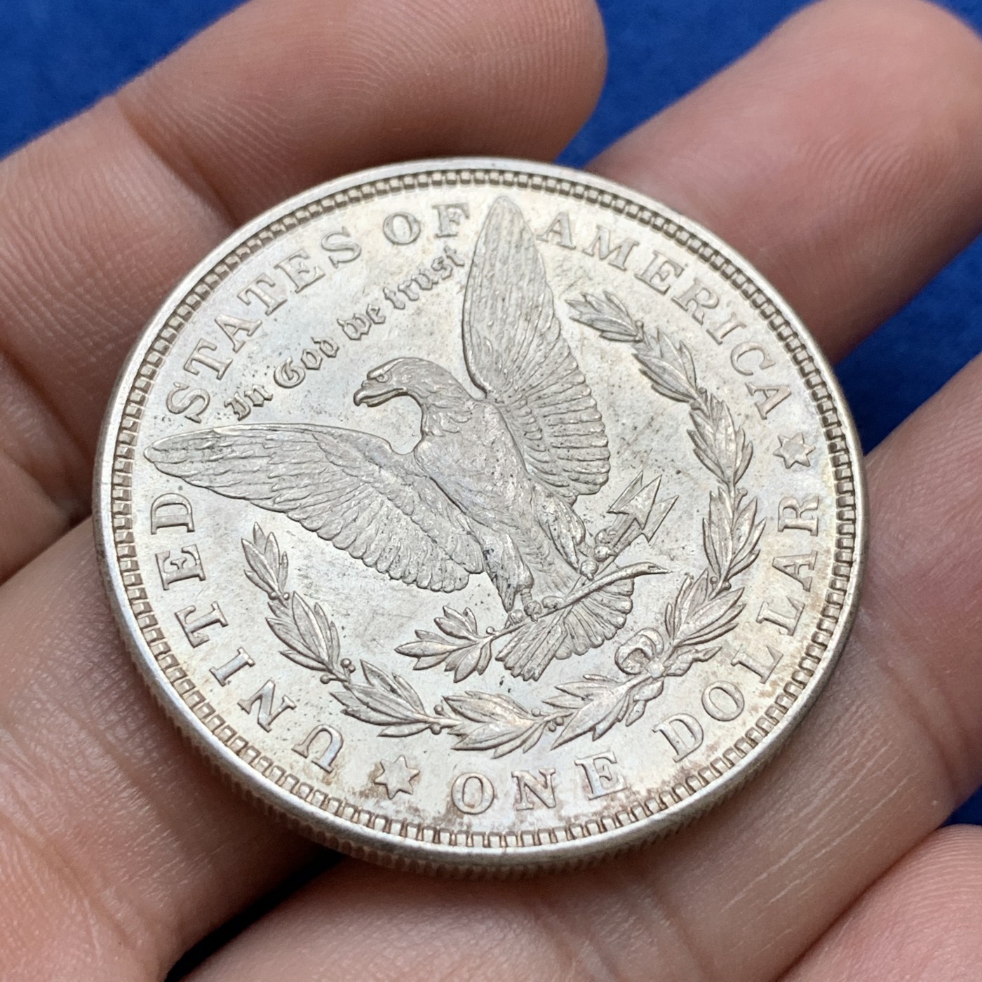 《竞宝斋》第179场-周日，周一2场 (全场包邮) 美国1921年 摩根1美元大银币 细节不错