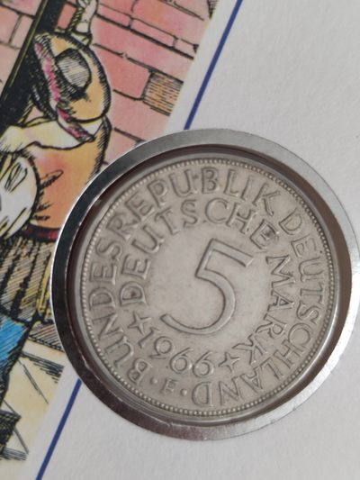 邮币封第四场 1966年德国5马克银币邮币封