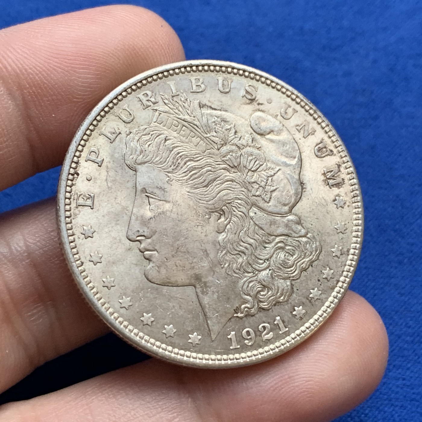 《竞宝斋》第179场-周日，周一2场 (全场包邮) 美国1921年 摩根1美元大银币 细节不错